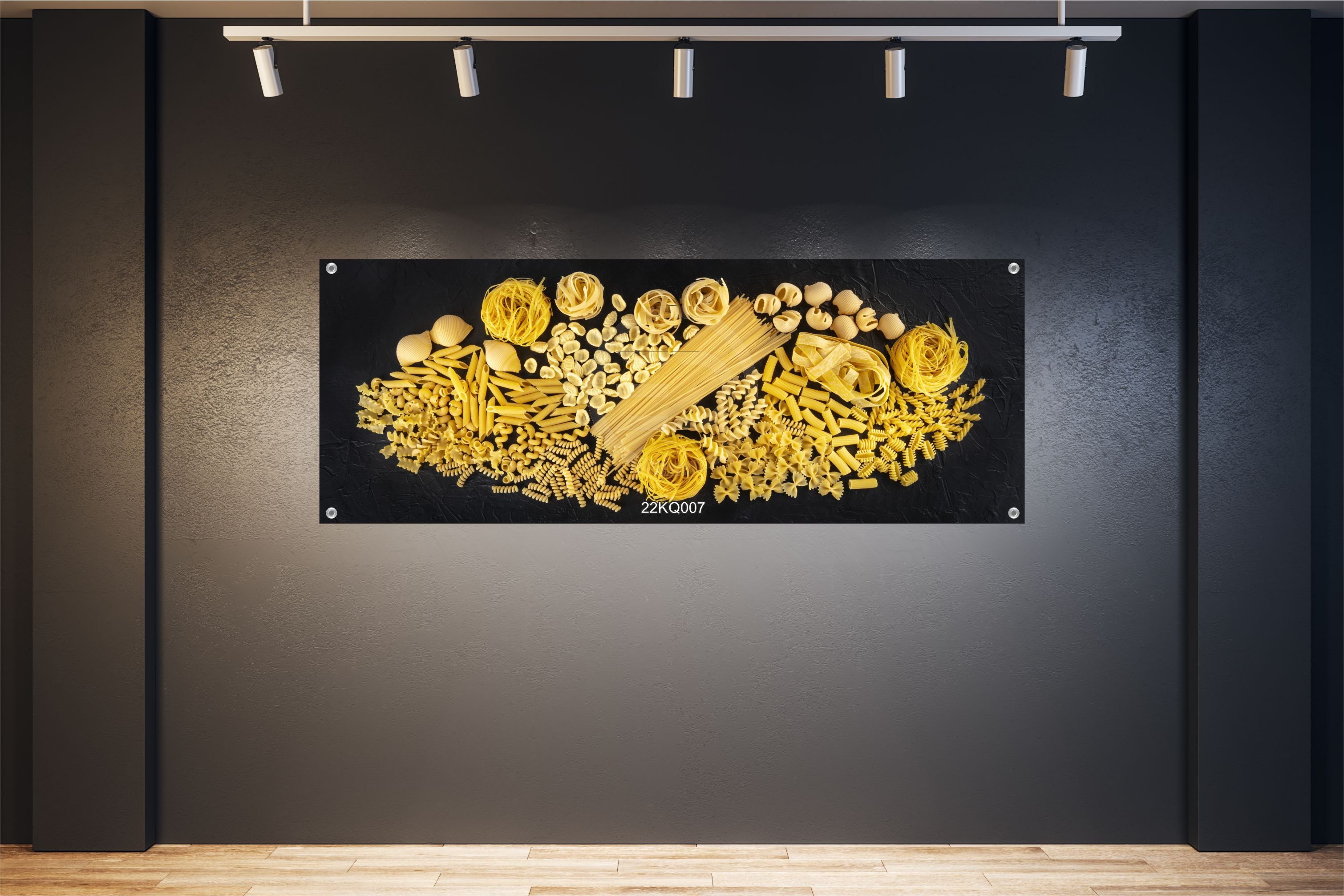 Nudeln XXL Wandbild Dekoideen 160x60cm Deko Euphoria Kochen Küche – Pasta Druck Poster Bild