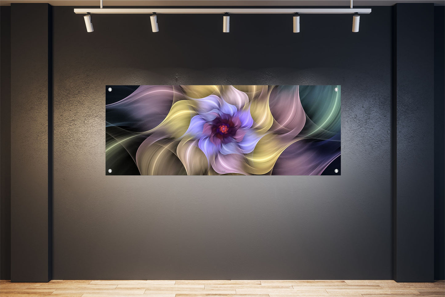 ABSTRAKTE WANDBILDER POSTER DEKO BILDER XXL 160x60 BLÜTE BUNT MODERN