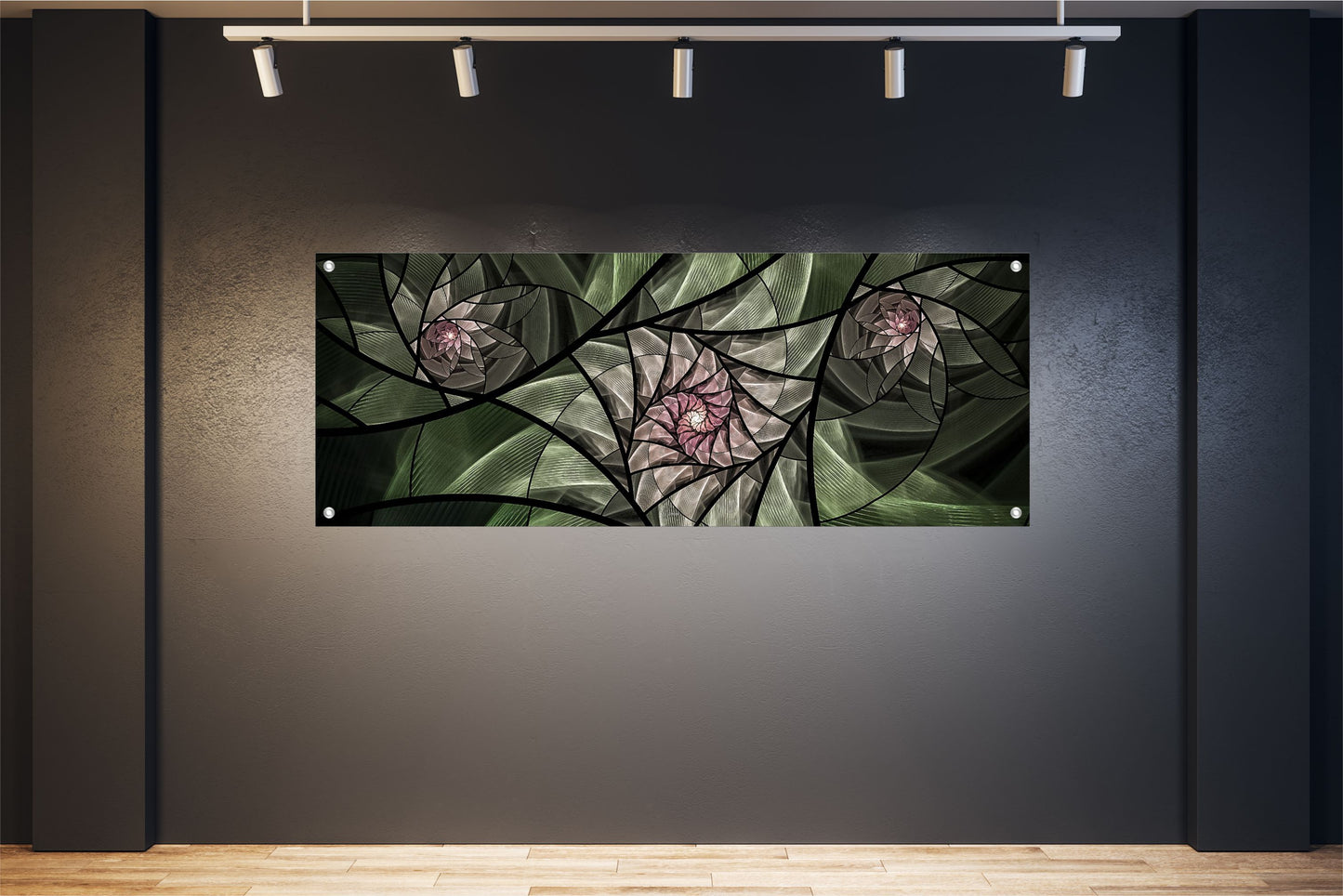 ABSTRAKTE WANDBILDER POSTER DEKO BILDEr XXL 160x60 DIGITAL BLÜTE MODERN