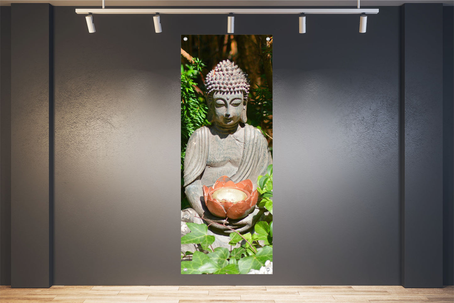 BUDDHA WANDBILDER POSTER DEKO BILDER XXL 60x160 GARTEN MEDITATION ZEN