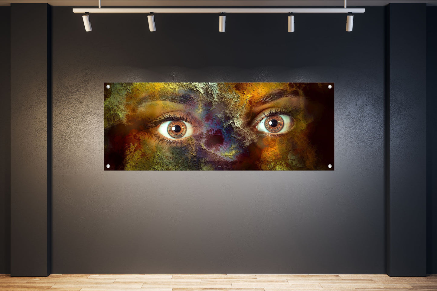 FANTASIE WANDBILDER POSTER DEKO BILDER XXL 160x60 FRAU AUGEN ABSTRAKT BUNT