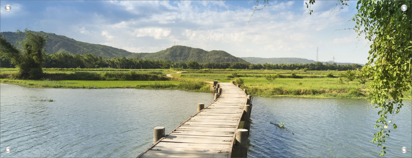 LANDSCHAFT WANDBILDER POSTER DEKO BILDER XXL 160x60 SEE STEG NATUR