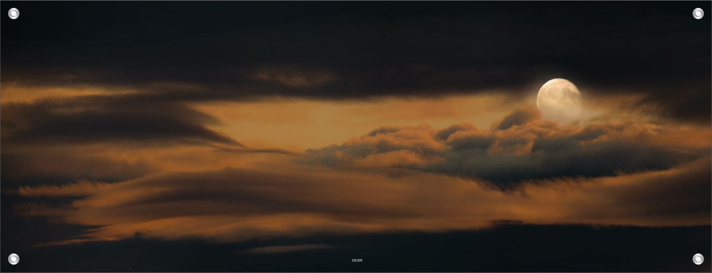LANDSCHAFT WANDBILDER POSTER DEKO BILDER XXL 160x60 ABENDHIMMEL MOND