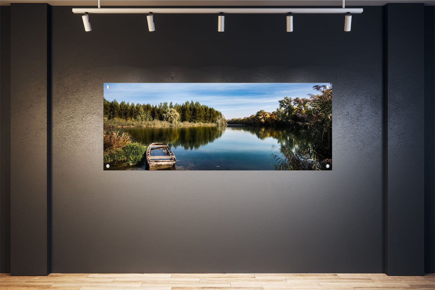 LANDSCHAFT WANDBILDER POSTER DEKO BILDER XXL 160x60 SEE BOOT NATUR