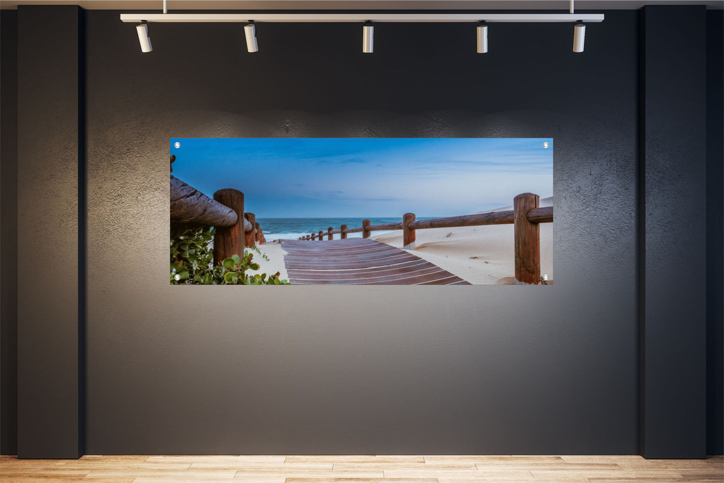 MEER WANDBILDER POSTER DEKO BILDER XXL 160x60 NATUR HOLZWEG STRAND