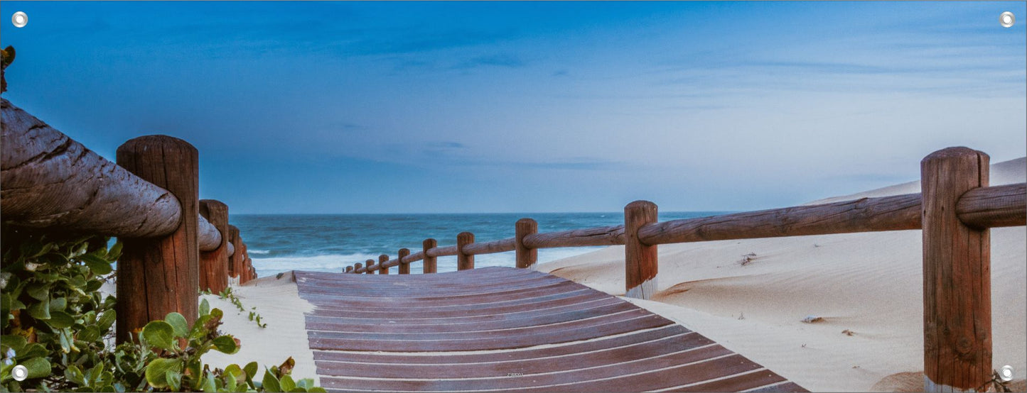 MEER WANDBILDER POSTER DEKO BILDER XXL 160x60 NATUR HOLZWEG STRAND
