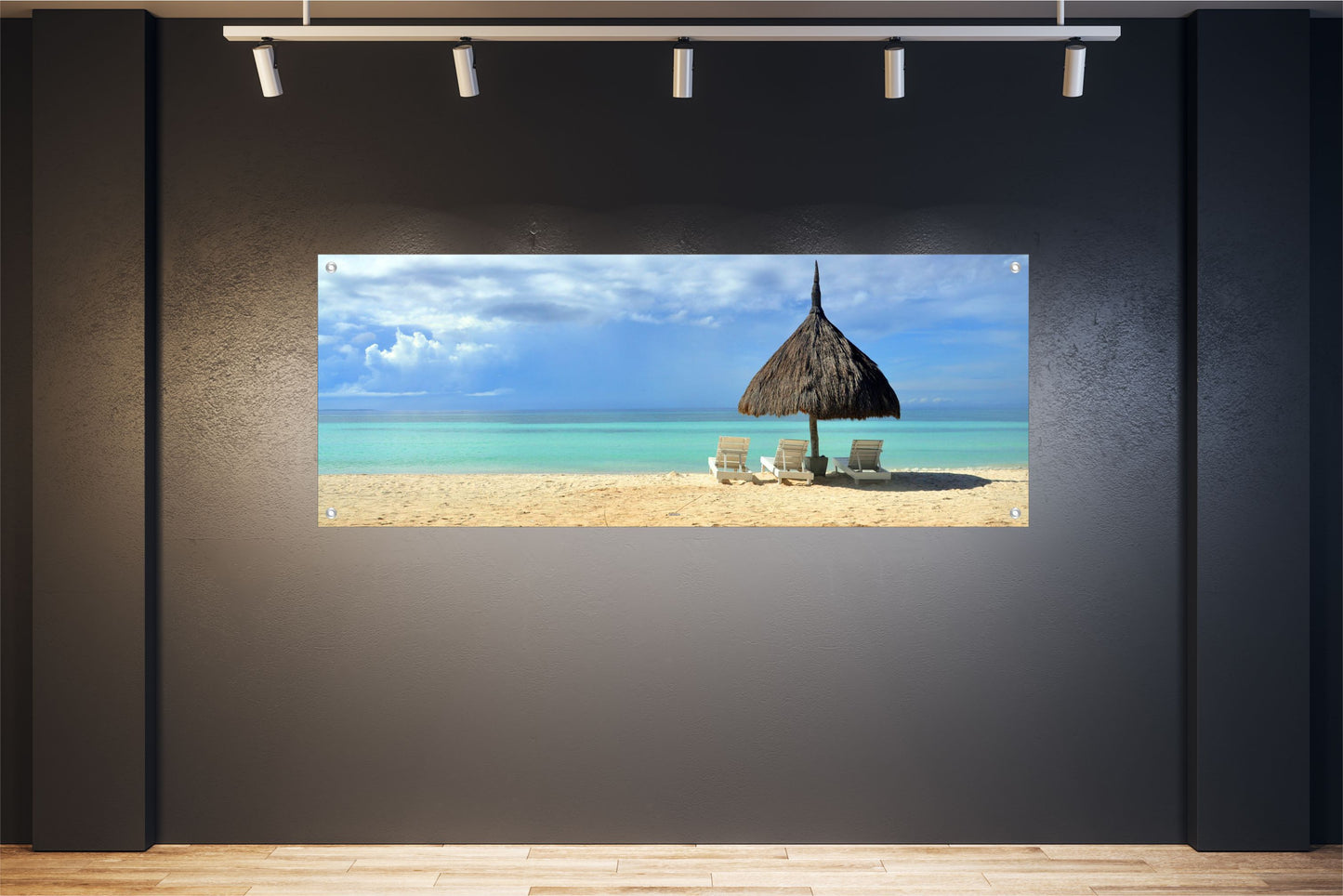 MEER WANDBILDER POSTER DEKO BILDER XXL 160x60 SONNENLIEGEN STRAND