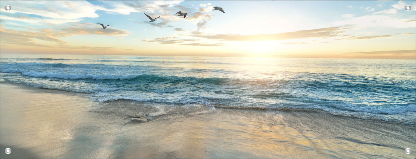 MEER WANDBILDER POSTER DEKO BILDER XXL 160x60 STRAND WELLEN SONNE
