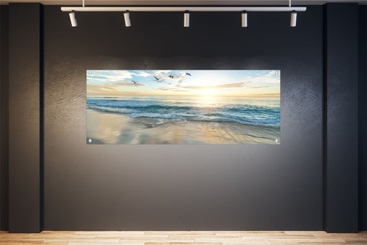 MEER WANDBILDER POSTER DEKO BILDER XXL 160x60 STRAND WELLEN SONNE