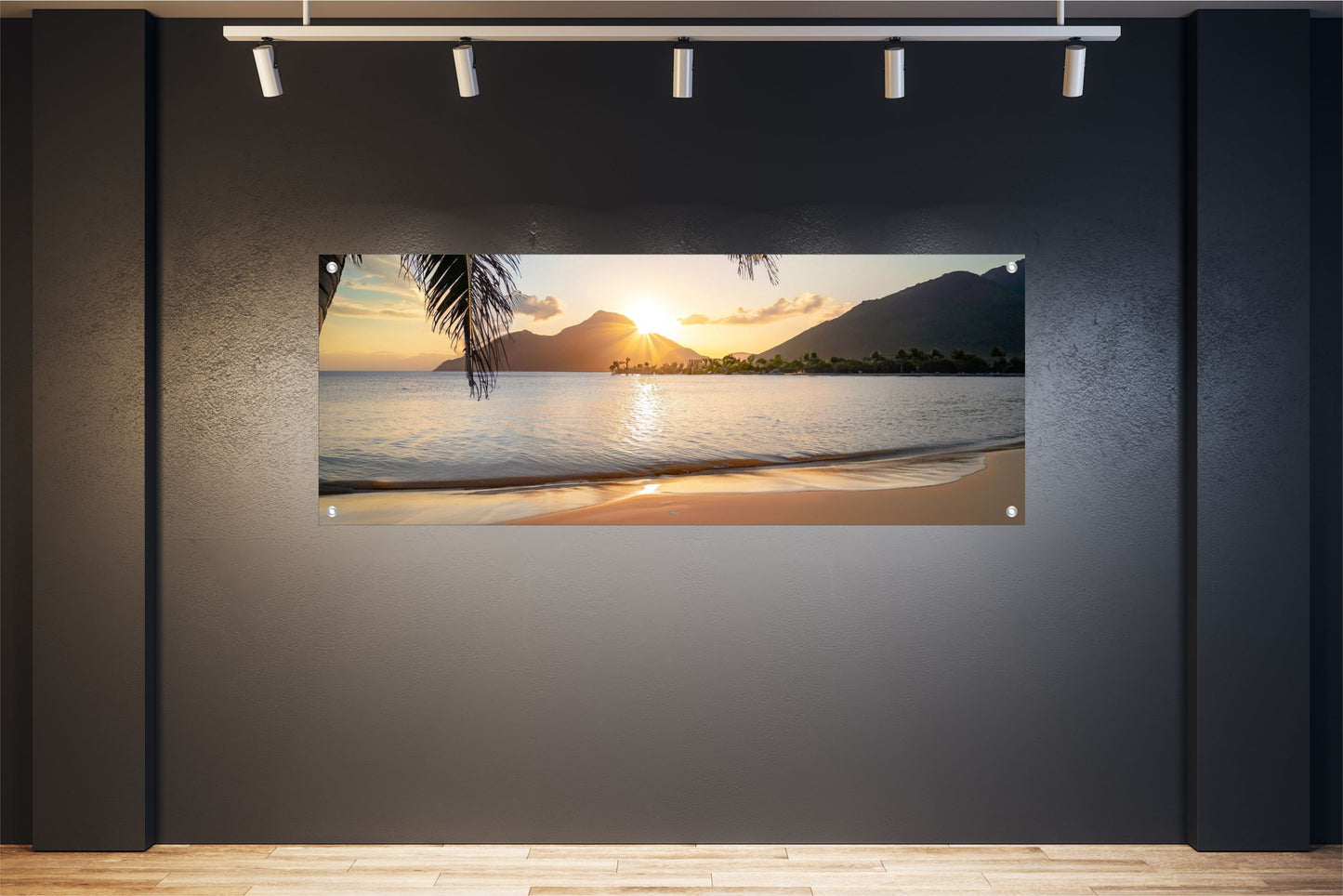 MEER WANDBILDER POSTER DEKO BILDER XXL 160x60 STRAND BERGE ABEND