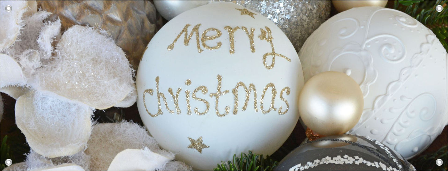 WEIHNACHTEN WANDBILDER POSTER DEKO BILDER XXL 160x60 KUGELN MERRY CHRISTMAS