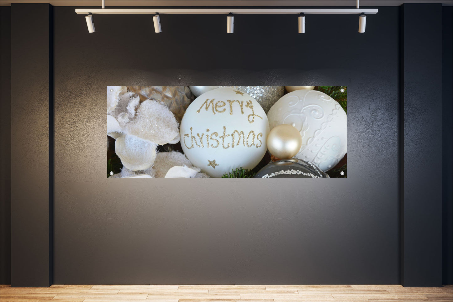 WEIHNACHTEN WANDBILDER POSTER DEKO BILDER XXL 160x60 KUGELN MERRY CHRISTMAS
