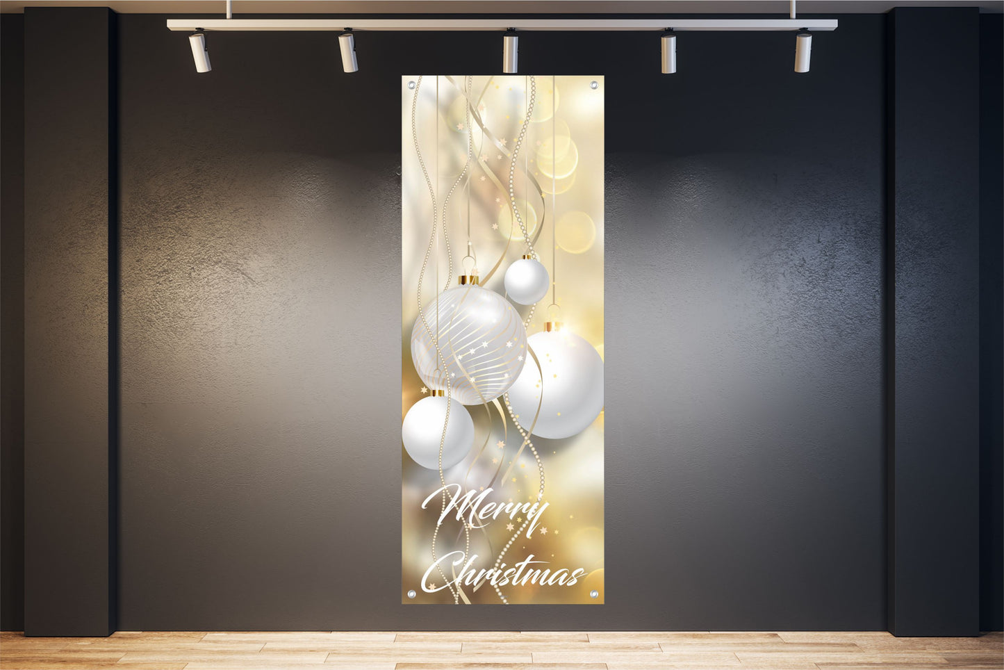 WEIHNACHTEN WANDBILDER POSTER DEKO BILDER XXL 60x160 KUGELN MERRY CHRISTMAS