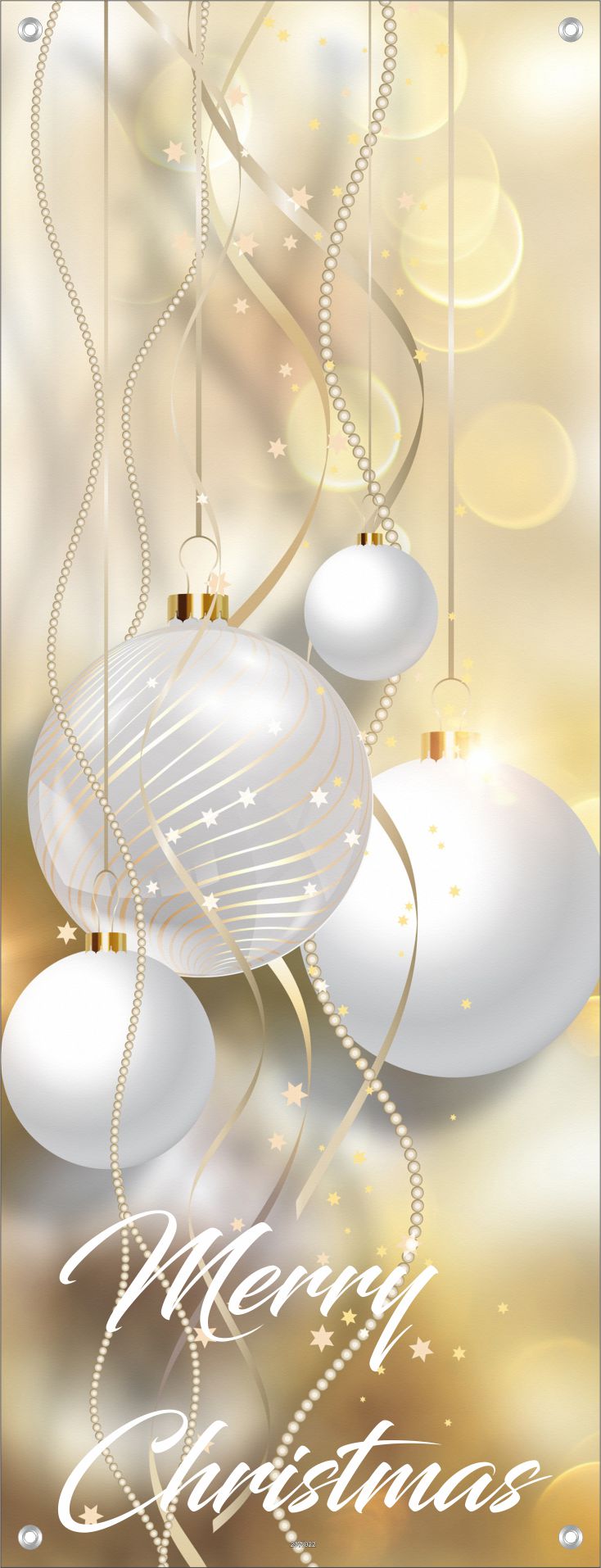 WEIHNACHTEN WANDBILDER POSTER DEKO BILDER XXL 60x160 KUGELN MERRY CHRISTMAS