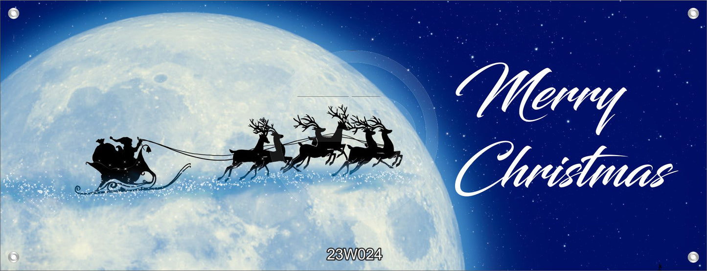 Weihnachten Wandbild Poster Druck XXL 160x60 cm Merry Christmas