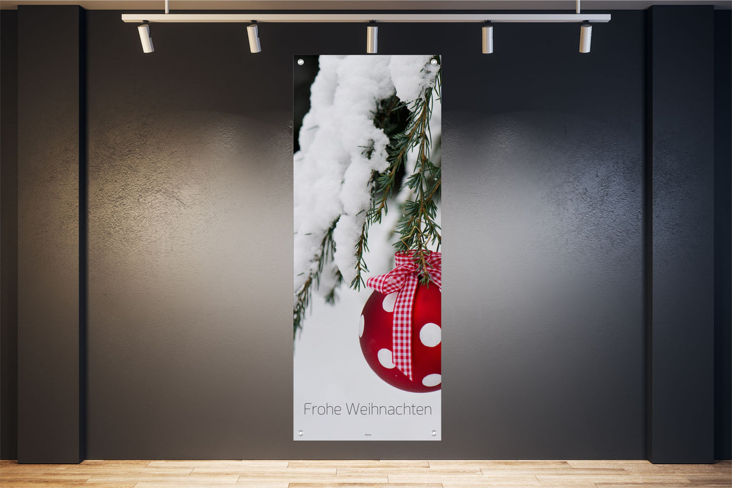 WEIHNACHTEN WANDBILDER POSTER DEKO BILDER XXL 60x160 TANNE FROHE WEIHNACHTEN