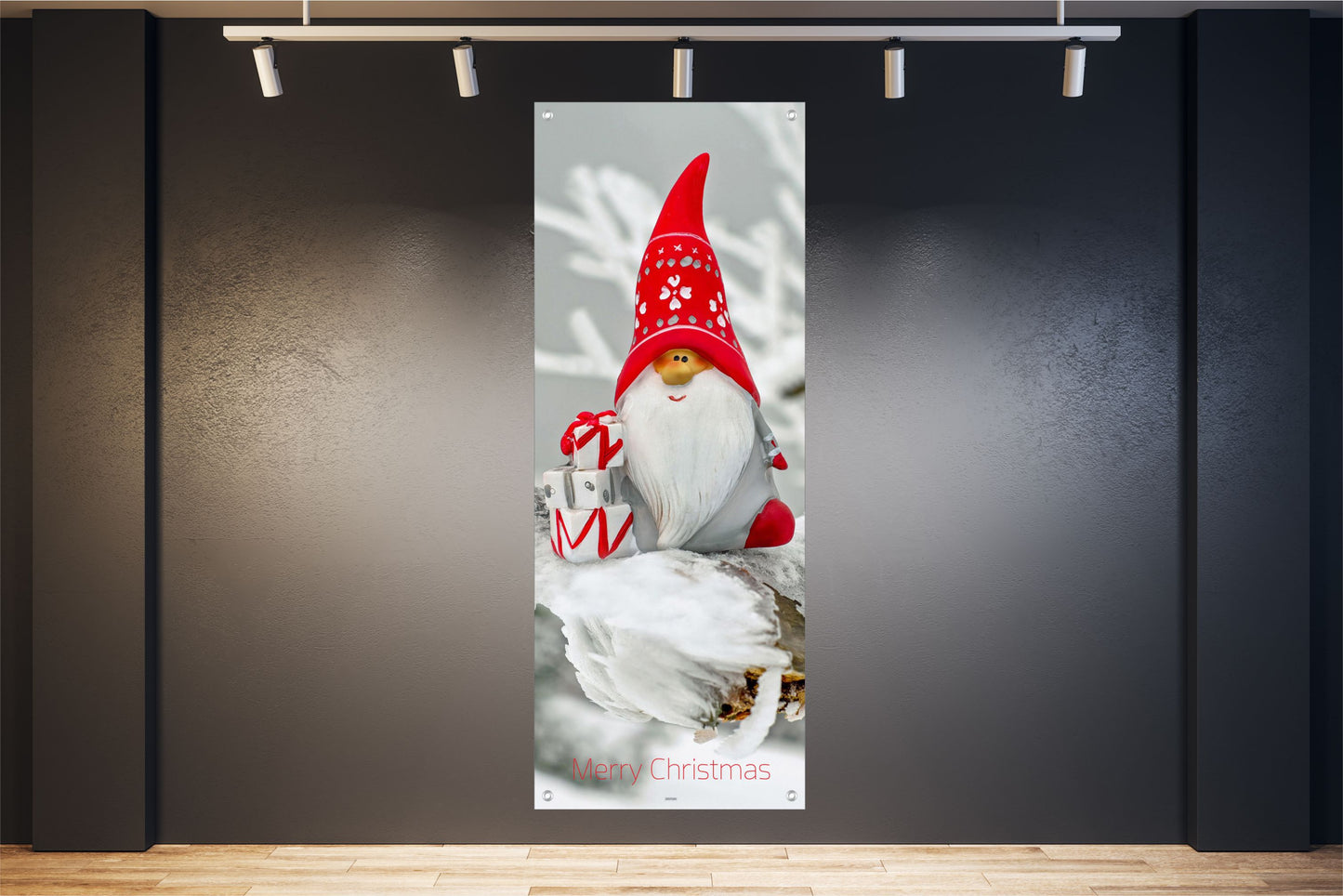 WEIHNACHTEN WANDBILDER POSTER DEKO BILDER XXL 60x160 WICHTEL SCHNEE WINTER