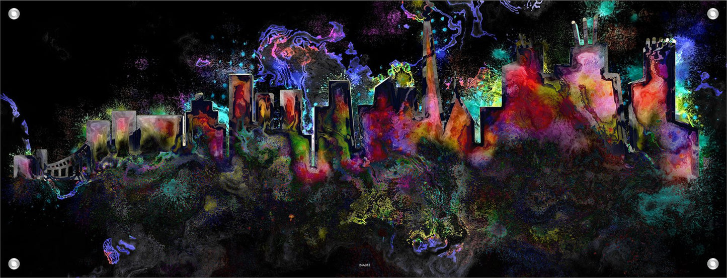ABSTRAKTE WANDBILDER POSTER DEKO BILDER XXL 160x60 BUNT MALEREI MODERN