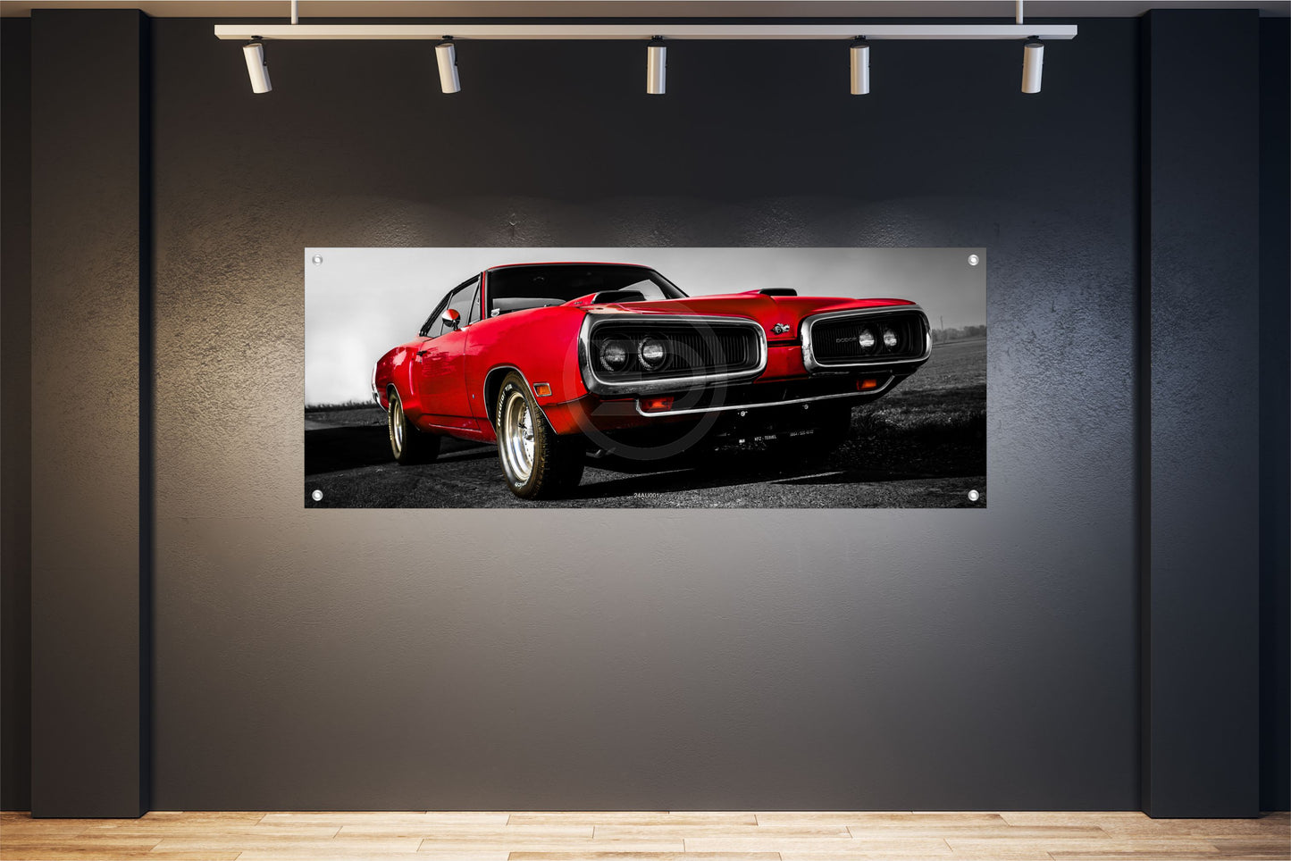 AUTO WANDBILDER POSTER DEKO BILDER XXL 160x60 US CAR ROT OLDTIMER RETRO