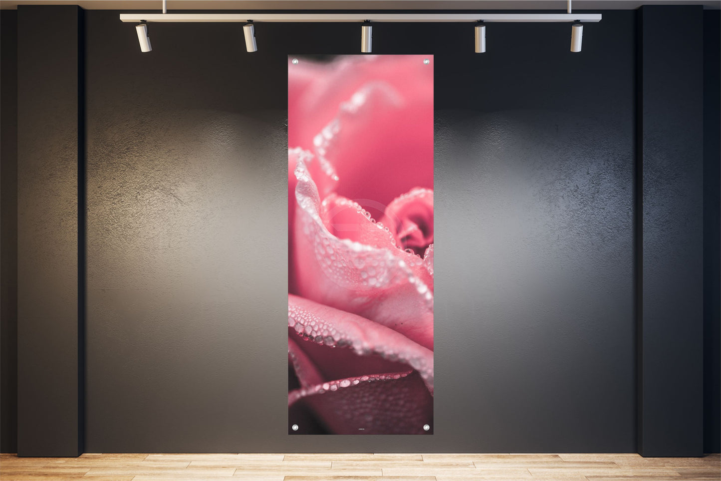 BLUMEN WANDBILDER POSTER DEKO BILDER XXL 60x160 ROSENBLÜTE ROSA