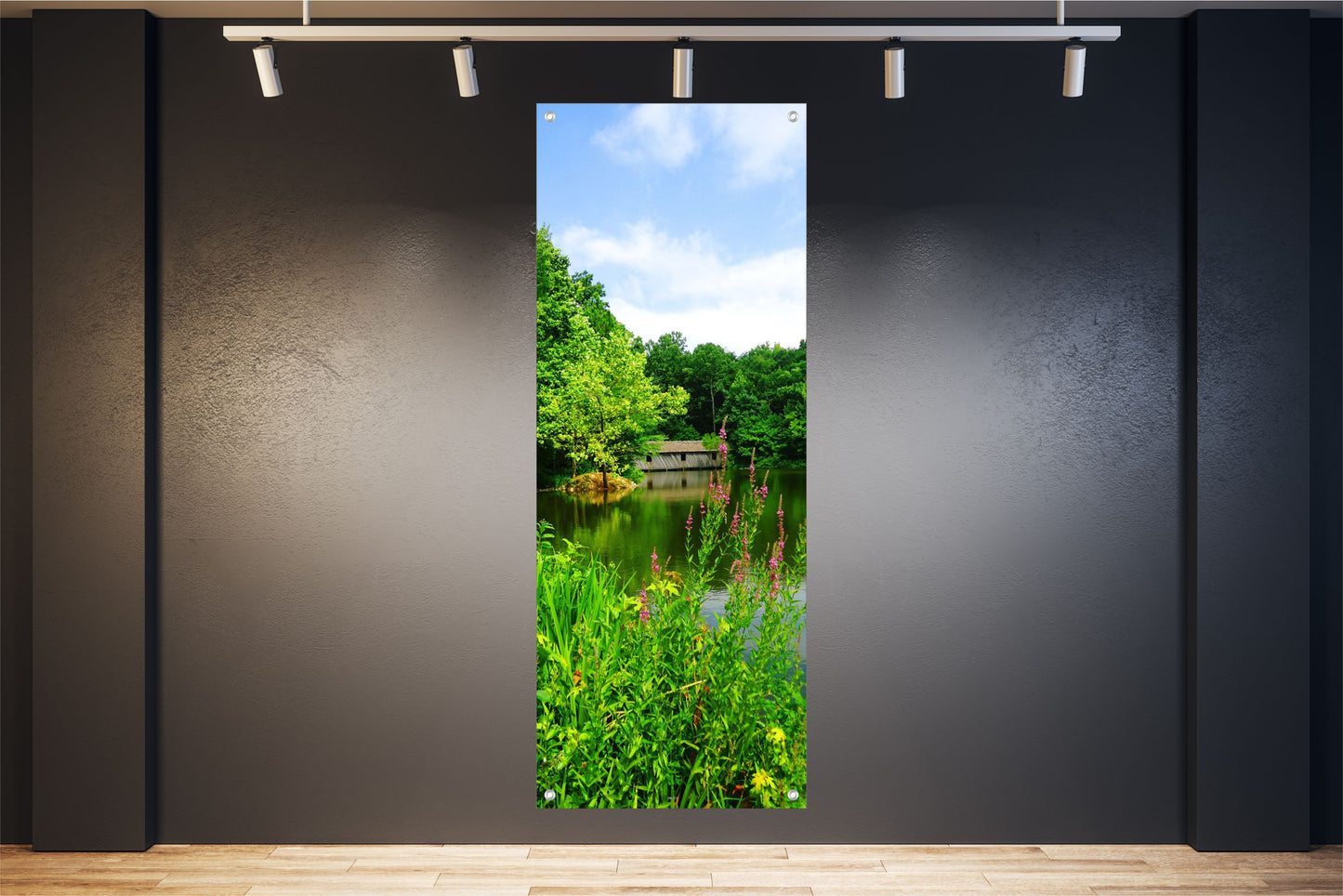 LANDSCHAFT WANDBILDER POSTER DEKO BILDER XXL 60x160 WALD SEE NATUR