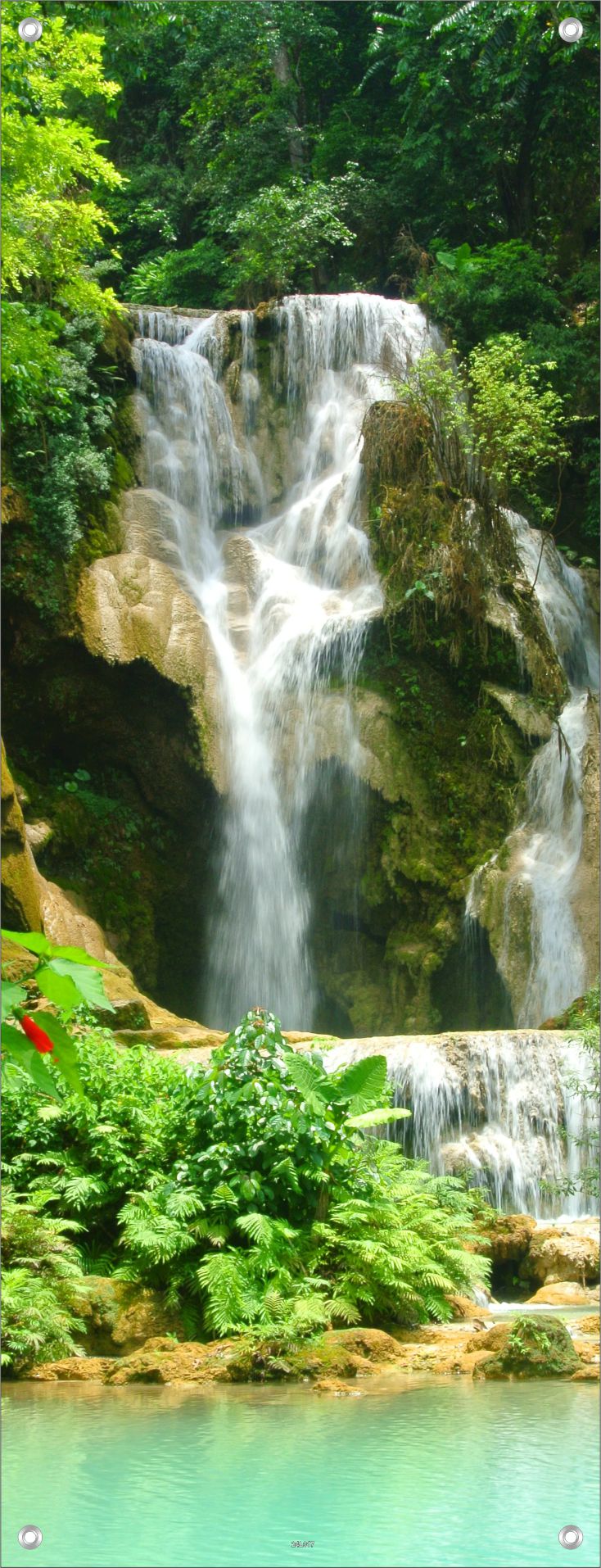 LANDSCHAFT WANDBILDER POSTER DEKO BILDER XXL 60x160 WASSERFALL NATUR