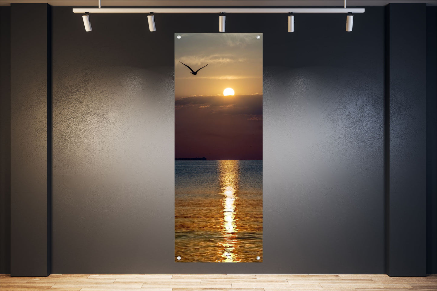 MEER WANDBILDER POSTER DEKO BILDER XXL 60x160 NATUR ABENDSONNE
