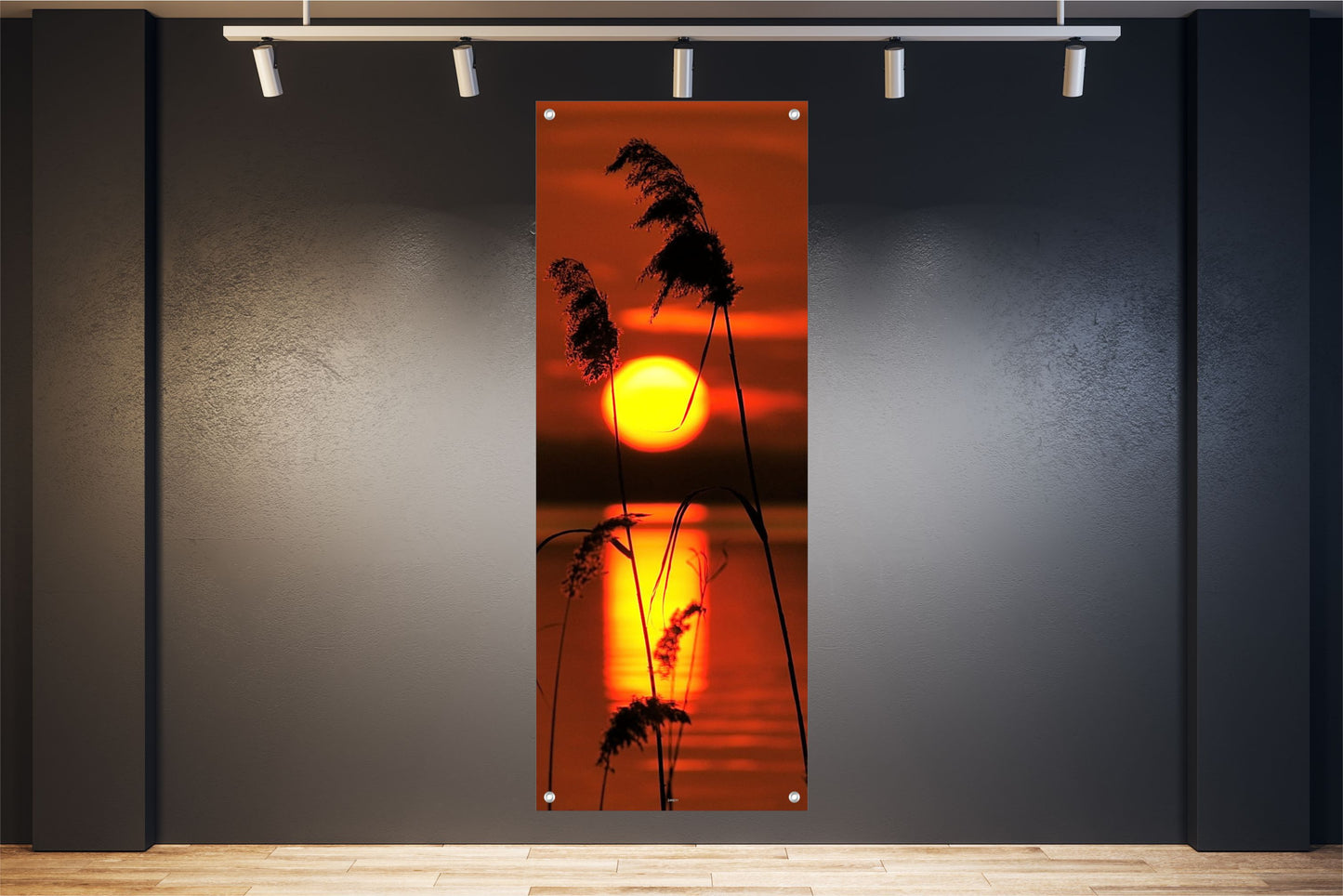 NATUR WANDBILDER POSTER DEKO BILDER XXL 60x160 LANDSCHAFT SEE GRÄSER