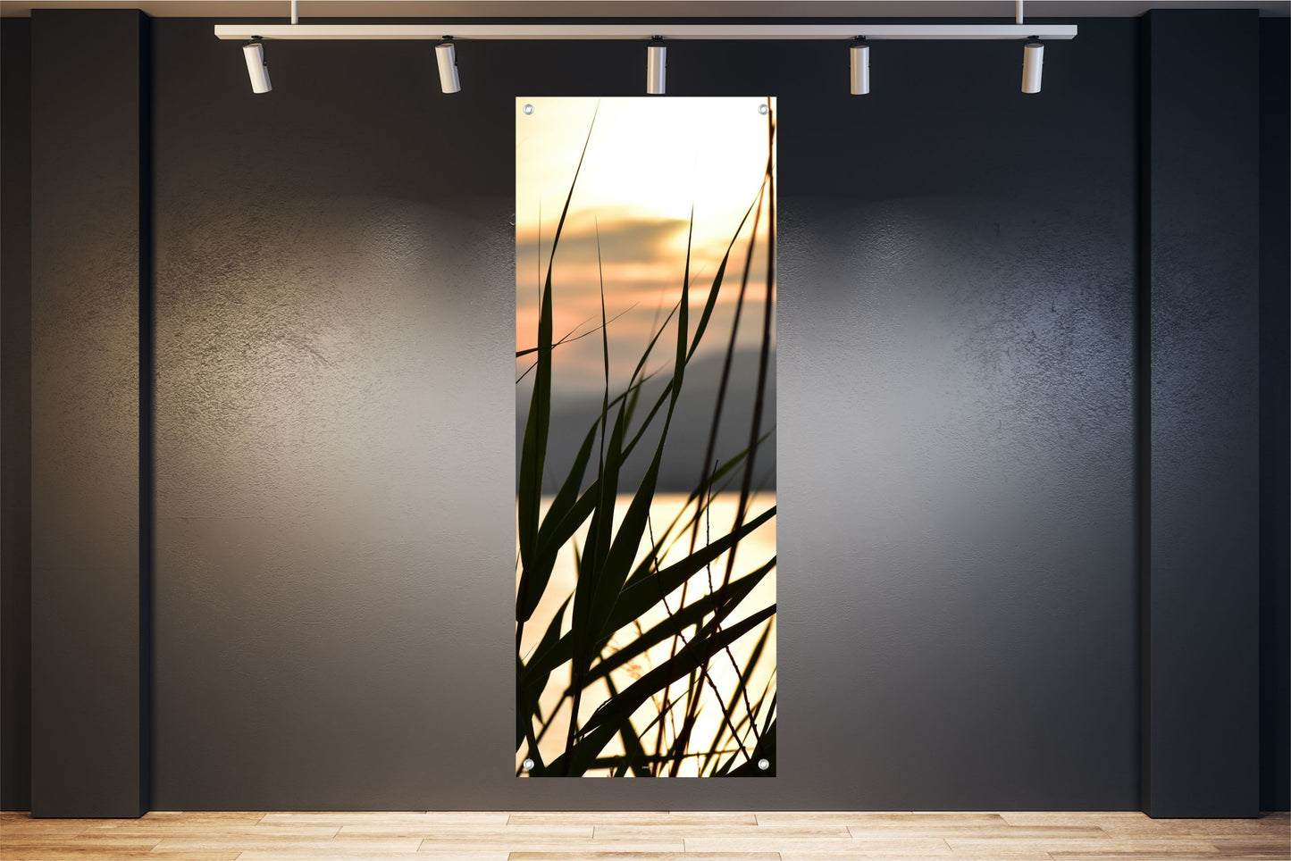 NATUR WANDBILDER POSTER DEKO BILDER XXL 60x160 LANDSCHAFT ABENDHIMMEL GRÄSER