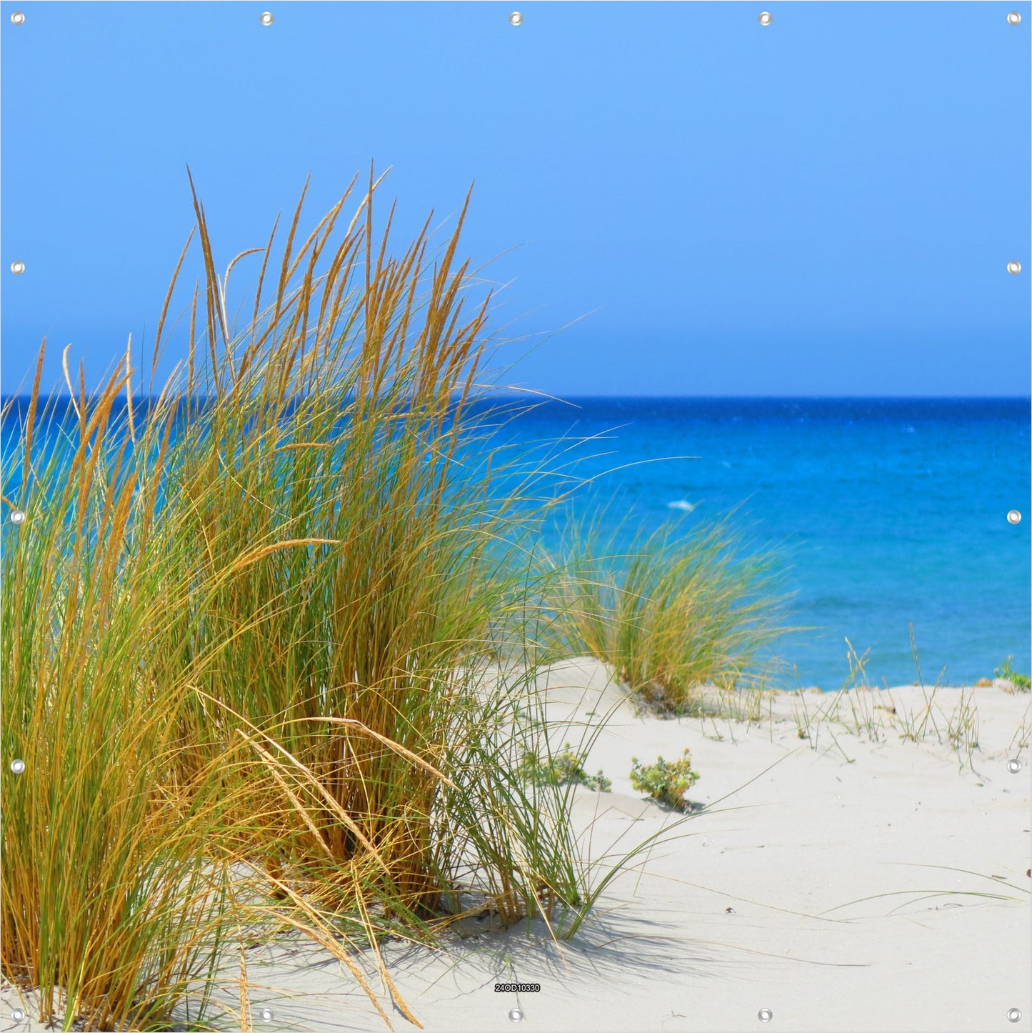 Outdoor Bild Banner Außen Gartenposter Wetterfest 180x180cm Natur Meer Blau