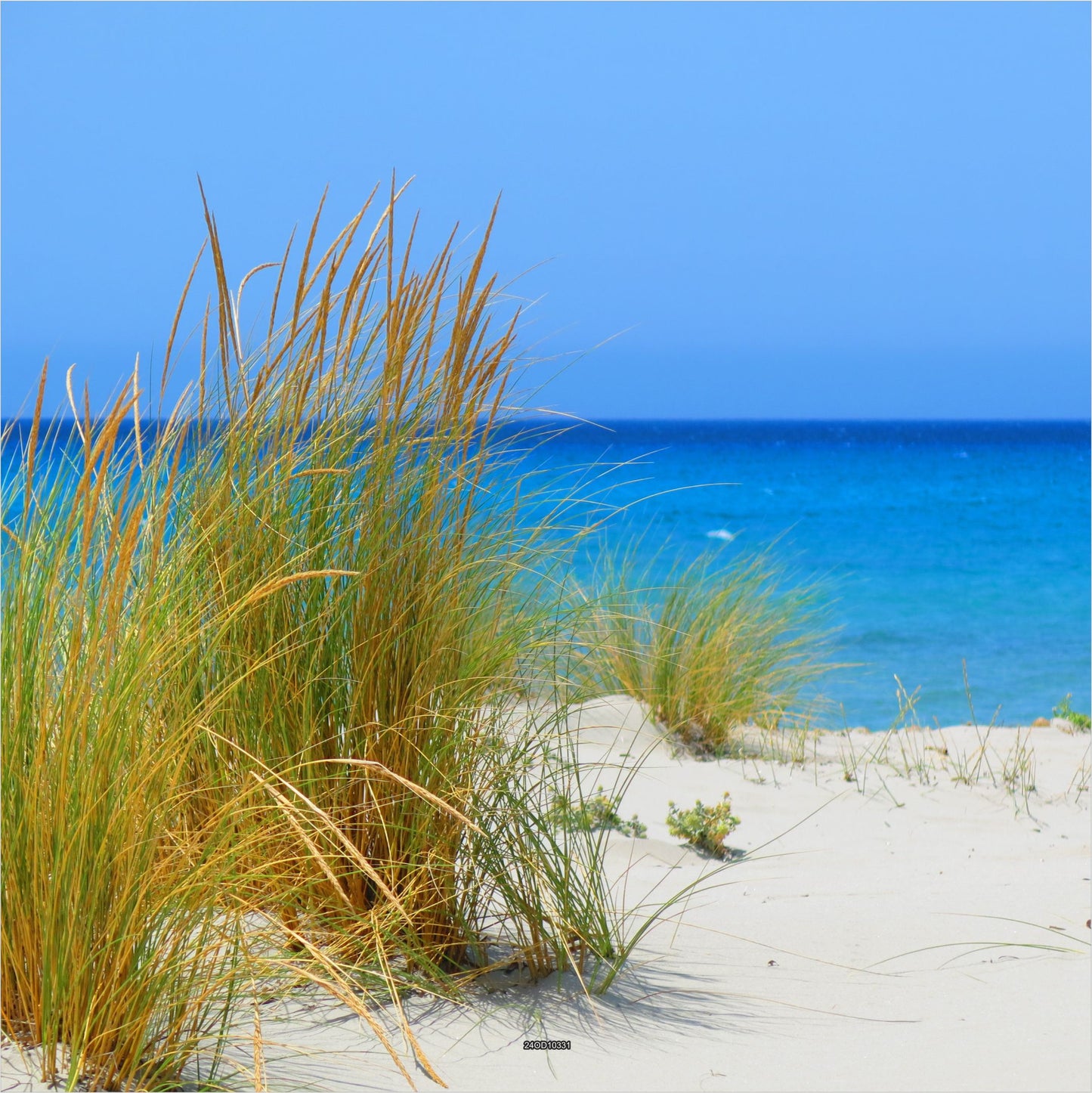 Outdoor Bild Banner Außen Gartenposter Wetterfest 180x180cm Natur Meer Blau