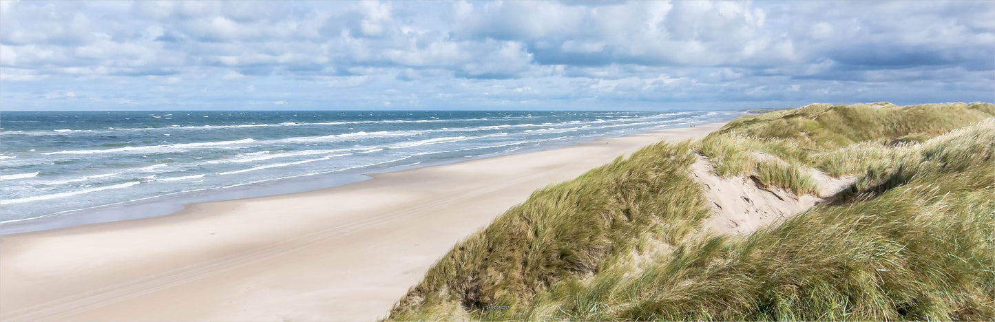 Outdoor Bild Banner Außen Gartenposter wetterfest 560x180 Landschaft Meer Strand
