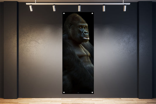 TIER WANDBILDER POSTER DEKO BILDER XXL 60x160 GORILLA MENSCHENAFFE