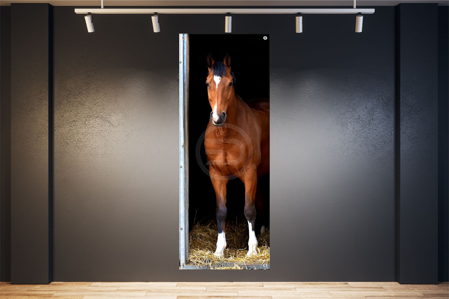 TIER WANDBILDER POSTER DEKO BILDER XXL 60x160 PFERDESTALL PFERD