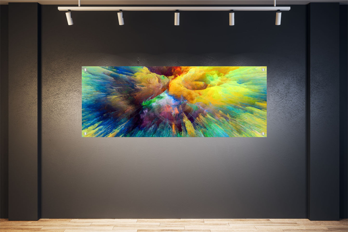 ABSTRAKTE WANDBILDER POSTER DEKO BILDER XXL 160x60 HIMMEL KUNST BUNT