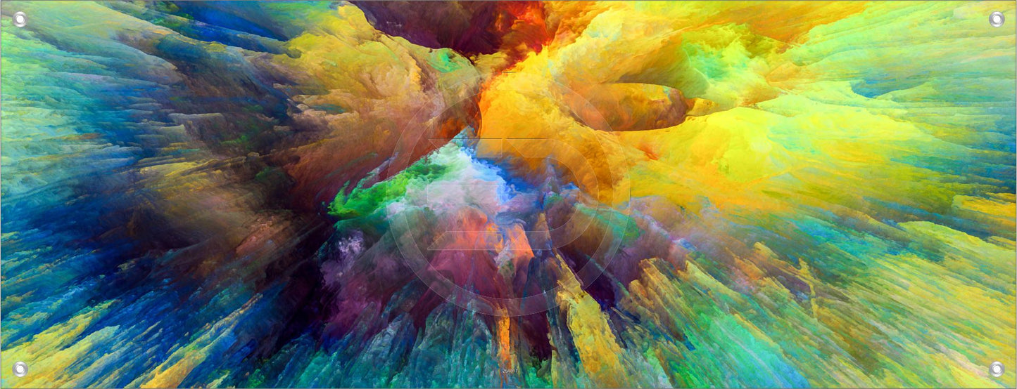 ABSTRAKTE WANDBILDER POSTER DEKO BILDER XXL 160x60 HIMMEL KUNST BUNT