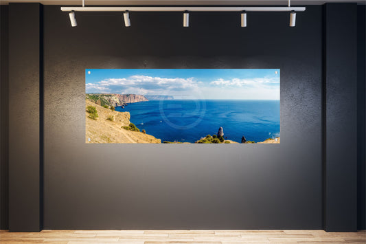 MEER WANDBILD POSTER DEKO BILDER XXL 160x60 INSEL AUSSICHT KÜSTE