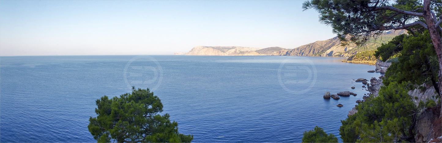 Outdoor Bild Banner Außen Gartenposter wetterfest 560x180 Meer Aussicht Natur