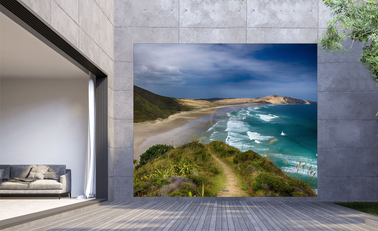 Outdoor Bild Banner Außen Gartenposter wetterfest XXL 300x250 Meer Küste Insel