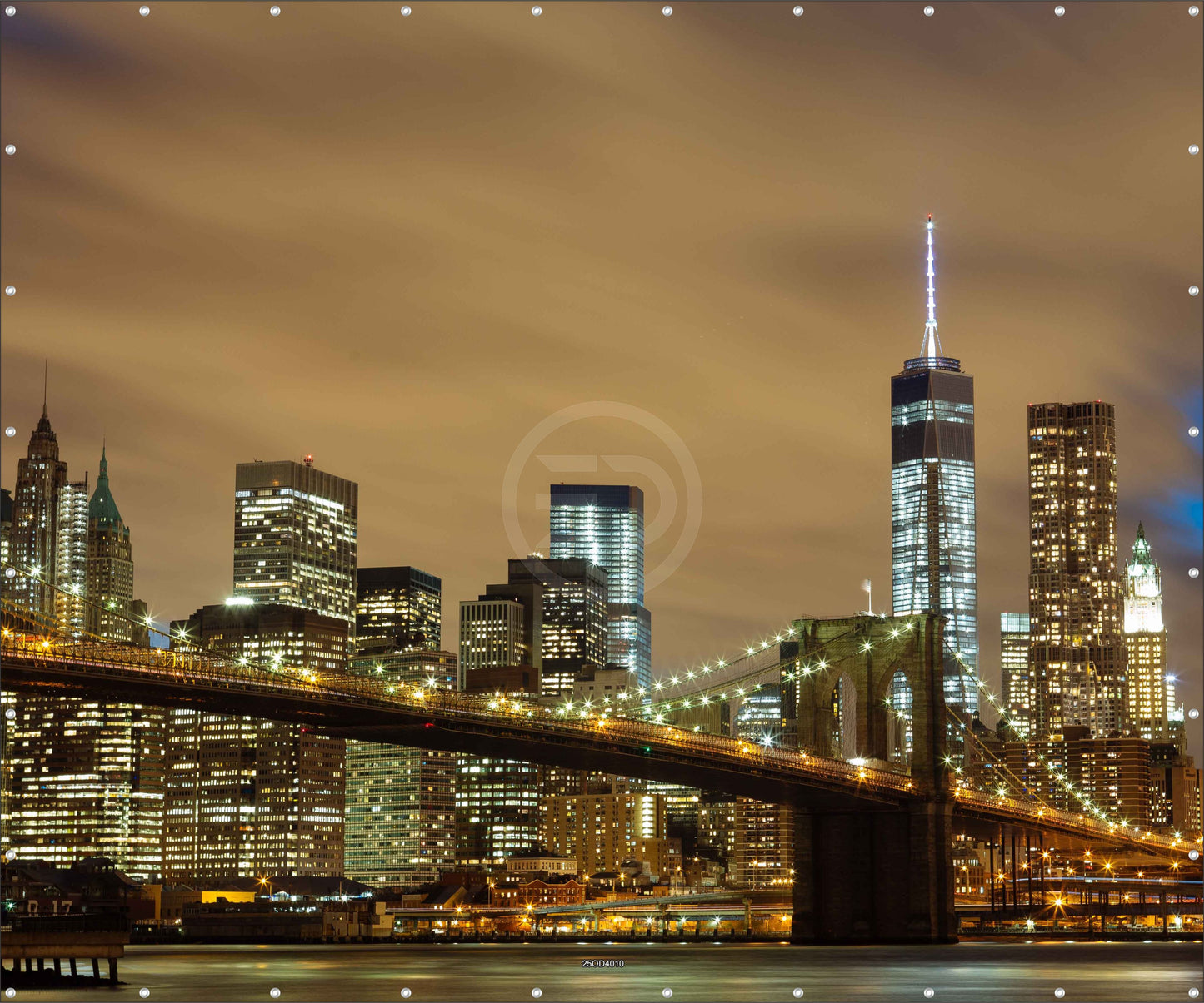 Outdoor Bild Banner Außen Gartenposter wetterfest XXL 300x250 USA Skyline
