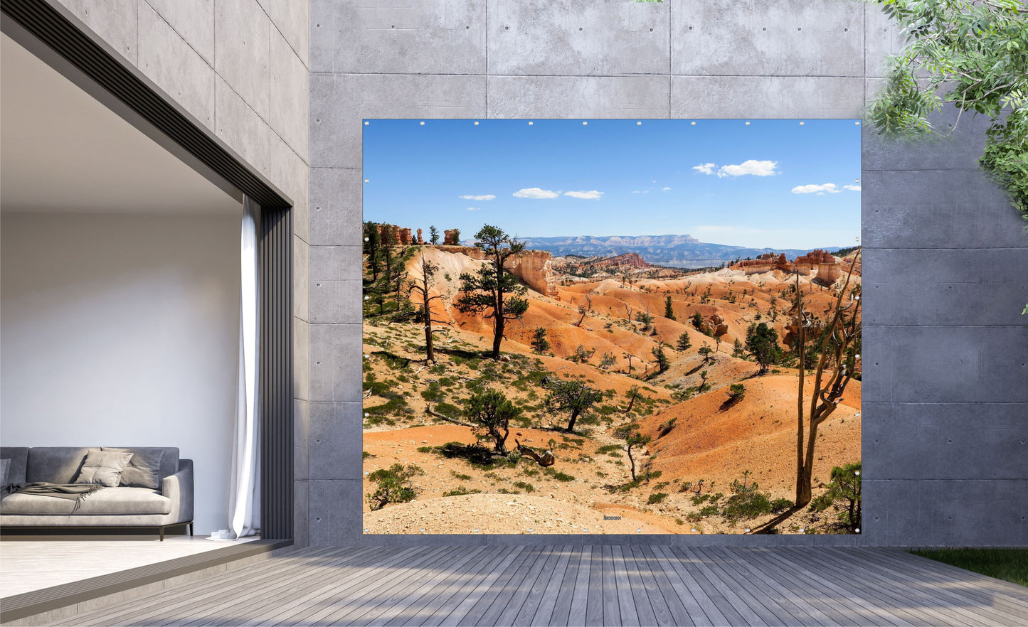 Outdoor Bild Banner Außen Gartenposter wetterfest XXL 300x250 Landschaft Wüste