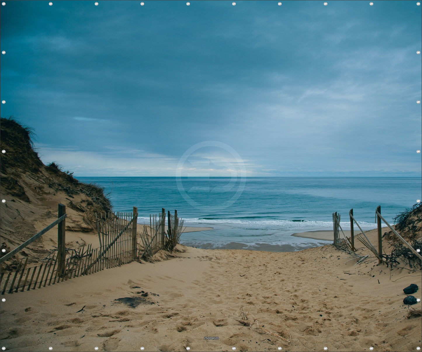 Outdoor Bild Banner Außen Gartenposter wetterfest 300x250cm Meer Natur Dünen