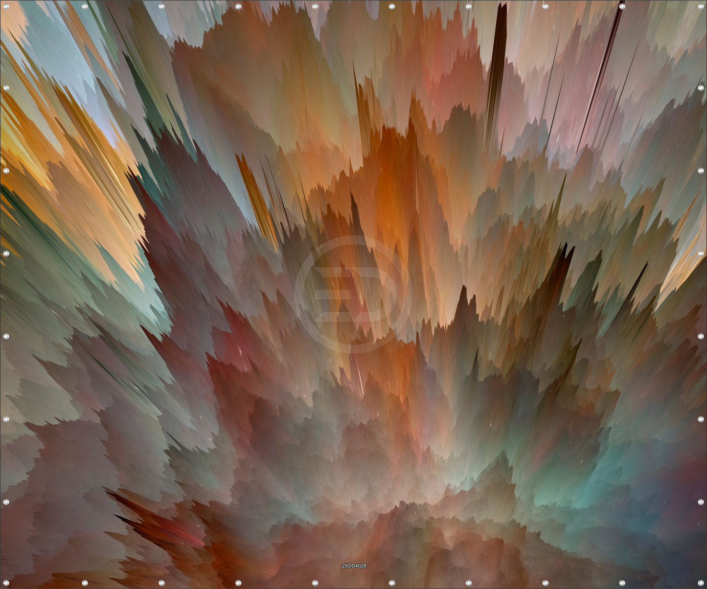 Outdoor Bild Banner Außen Gartenposter wetterfest XXL 300x250 Abstrakt Bunt Modern