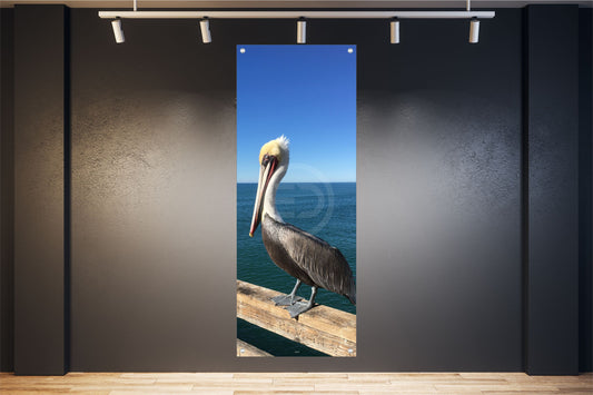 TIER WANDBILD POSTER DEKO BILDER XXL 60x160 PELIKAN VOGEL MEER NATUR