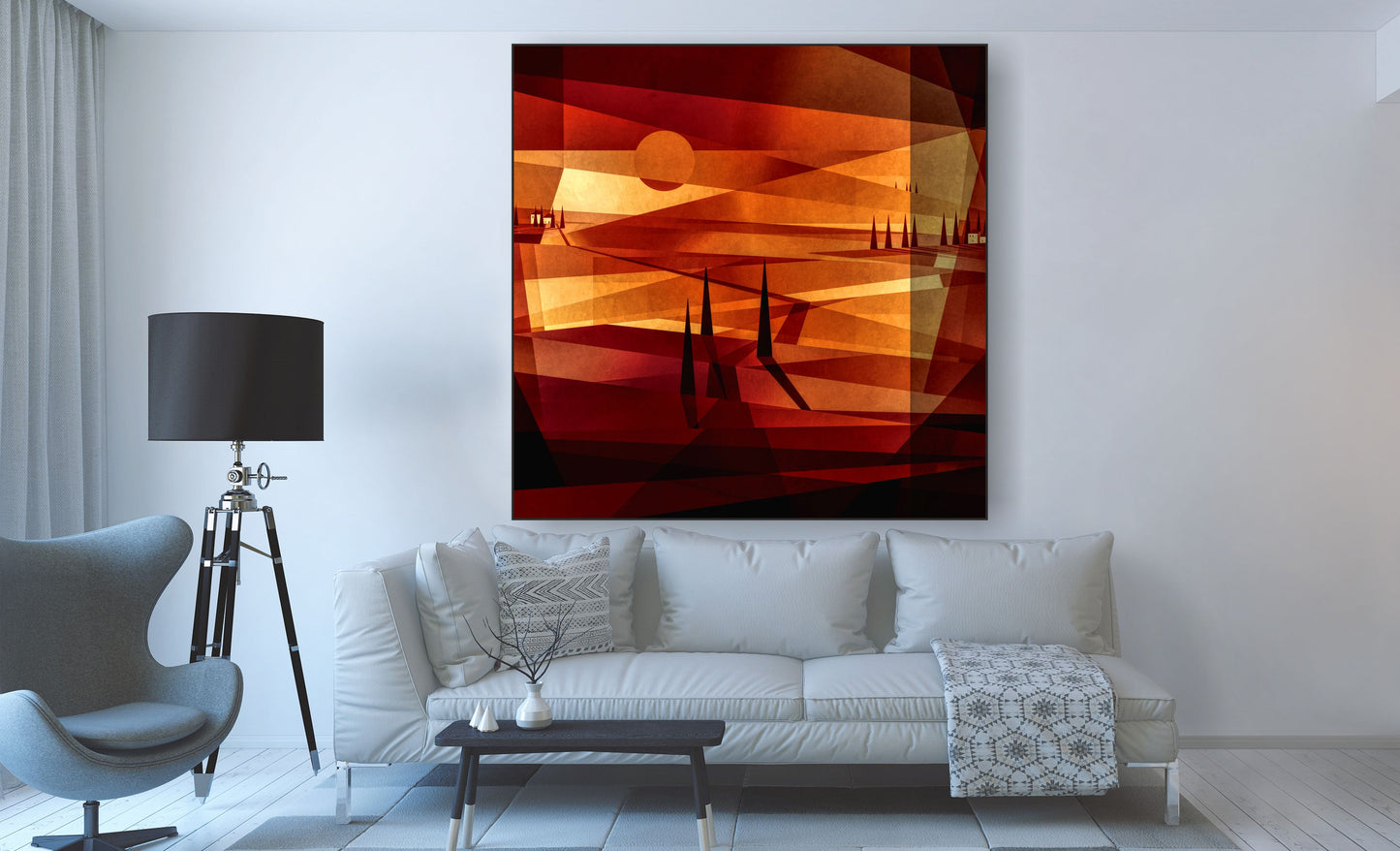 WANDBILDER MIT RAHMEN ABSTRAKT BILDER XXL MODERN WOHNZIMMER MALEREI NATUR