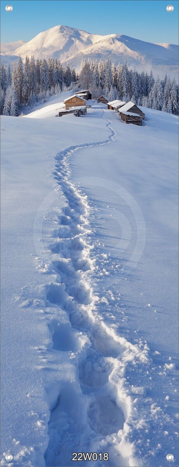Winter Wandbild Banner Druck XXL 160x60cm Landschaft Schnee Auswahl 12 Motive