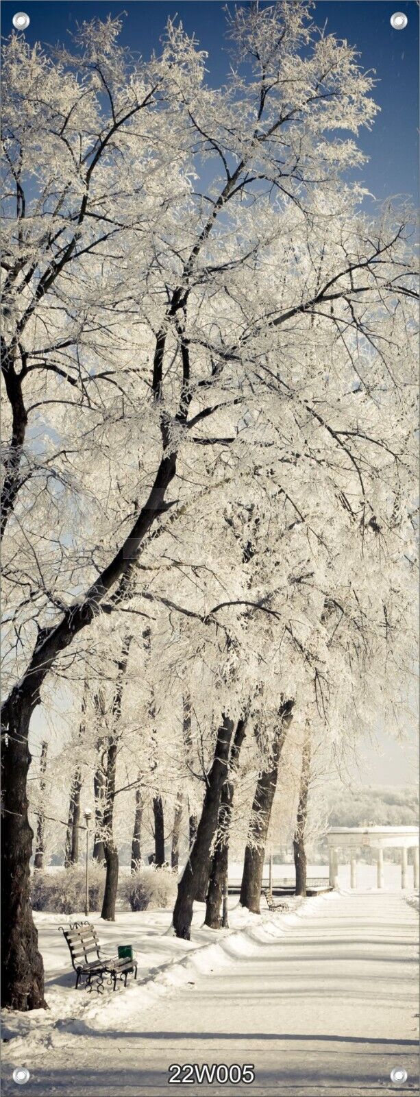 Winter Wandbild Banner Druck XXL 160x60cm Landschaft Schnee Auswahl 12 Motive