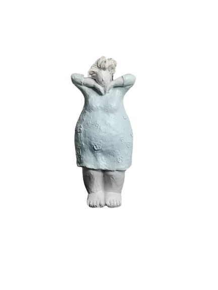 EXNER DEKO FIGUR SKULPTUR CRIVA FRAU STEHEND HÖHE 29 cm MODERN ABSTRAKT