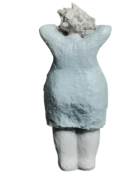 EXNER DEKO FIGUR SKULPTUR CRIVA FRAU STEHEND HÖHE 29 cm MODERN ABSTRAKT