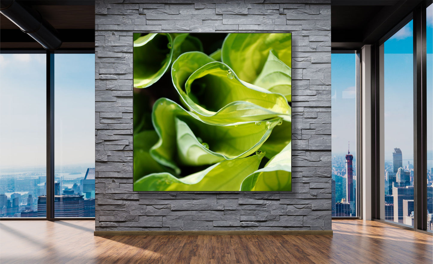 WANDBILDER ALURAHMEN NATUR BILDER WOHNZIMMER 150x150 BLÄTTER PFLANZE